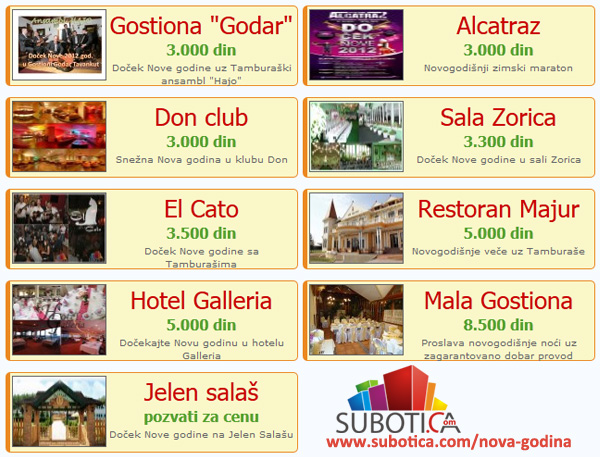 Nova godina Subotica - Doček Nove 2012. godine u Subotici