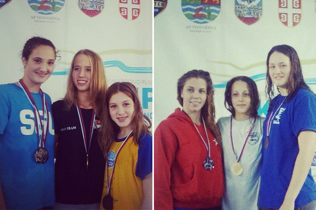 22 medalje plivača Spartaka na Otvorenom prvenstvu Srbije u Zrenjaninu