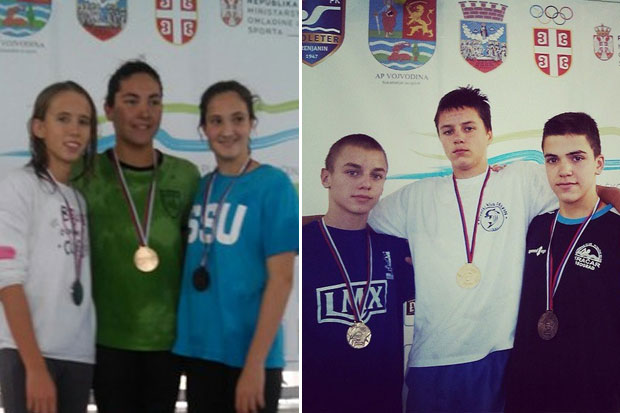 22 medalje plivača Spartaka na Otvorenom prvenstvu Srbije u Zrenjaninu