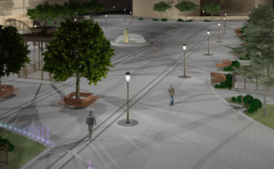 Manifestacioni trg Subotica - Idejno rešenje