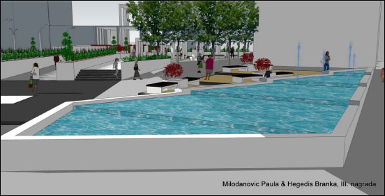 Manifestacioni trg Subotica - Idejno rešenje