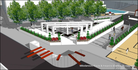 Manifestacioni trg Subotica - Idejno rešenje