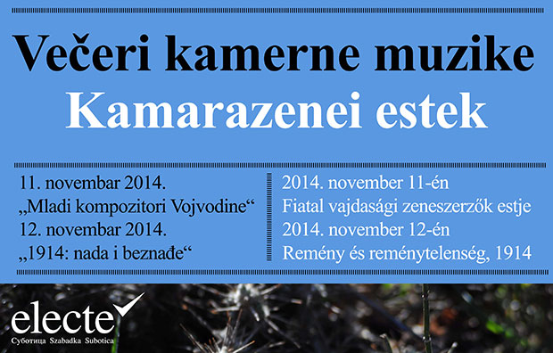 Večeri kamerne muzike 11. i 12. novembra u Velikoj većnici