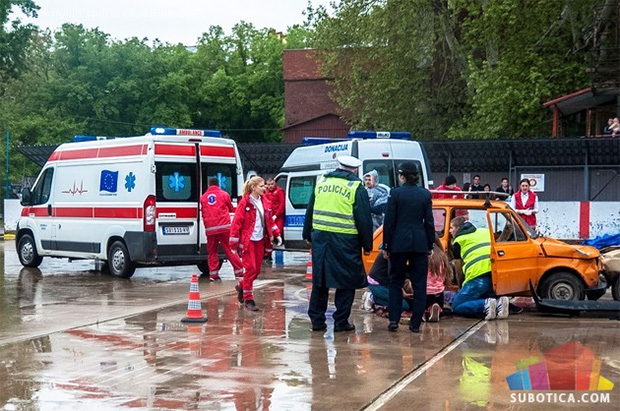 Održana simulacija saobraćajne nesreće