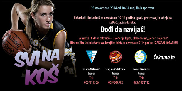 "Svi na koš" - akcija popularisanja ženske košarke