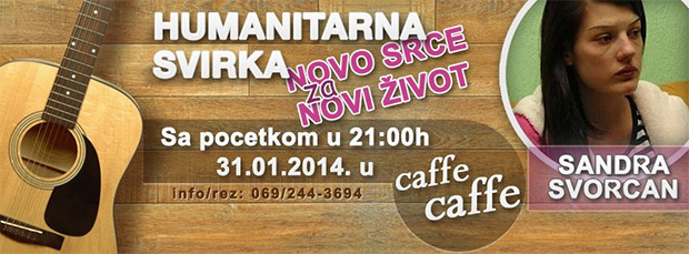 Veliki humanitarni koncert za Sandru u Saxu