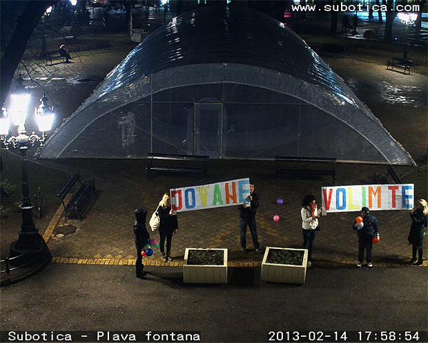 Dan zaljubljenih "obeležen" na Plavoj fontani