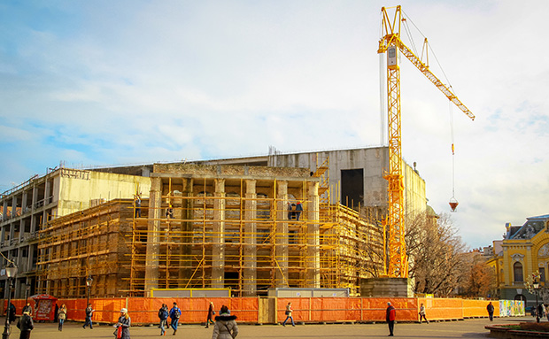 Radovi na starom delu Pozorišta