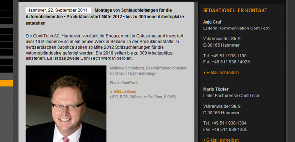 Continental fabrika u Subotici - Saša Vučinić, Branko Guslov Continental fabrika u Subotici - Saša Vučinić, Branko Guslov