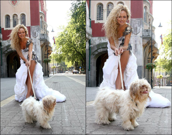 Milica Tepavac, Miss Srbije, zajedno sa Marijom Šabić, vlasnicom butika Fara