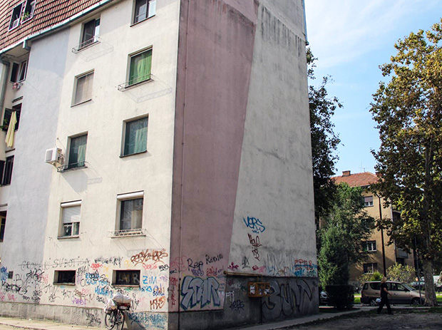 Mural na Radijalcu u znak sećanja na Tijanu Jurić