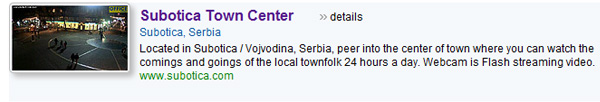 Subotica web kamera Subotica web kamera