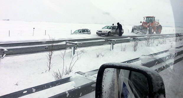 Martovski sneg usporio saobraćaj