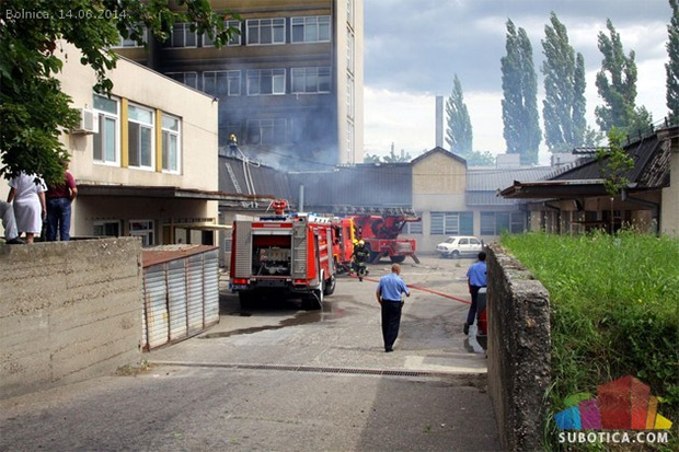 Požar u subotičkoj bolnici