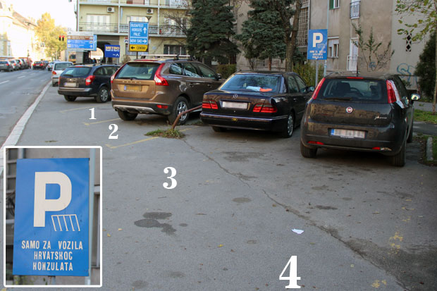 Oprez kod parkiranja na početku ulice Maksima Gorkog