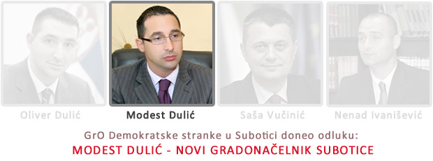 Modest Dulić - Gradonačelnik Subotice