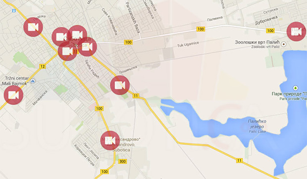 Gužva na raskrsnici kod Nove opštine - počela montaža nadzornih kamera