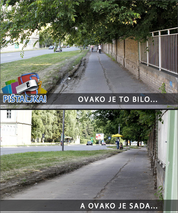 Subotica.com - Pištaljka rešena - biciklistička staza kod bolnice