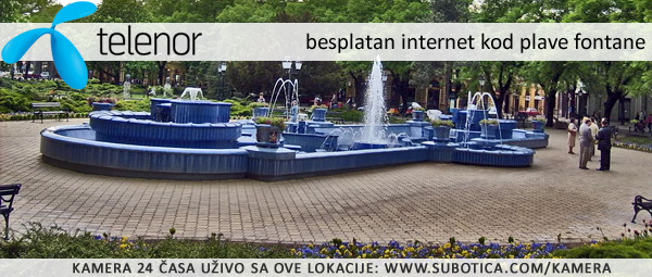 Besplatan internet u Subotici kod plave fontane - Telenor 3g