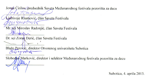 Odgovor Saveta festivala na izlaganje odbornika Ilije Maravića