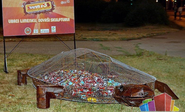 Kornjača Palić - ubaci limenku, dovrši skulpturu