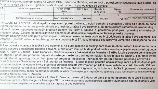 Plaćaju dugove za za samodoprinos za koje nisu ni znali da postoje?!