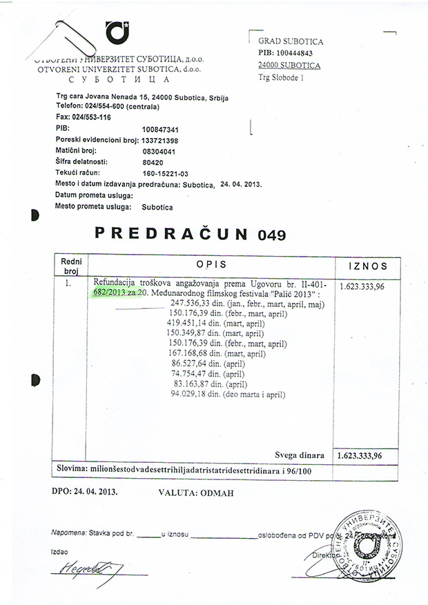 Gradonačelnik o festivalima čiji je organizator Otvoreni univerzitet Subotica