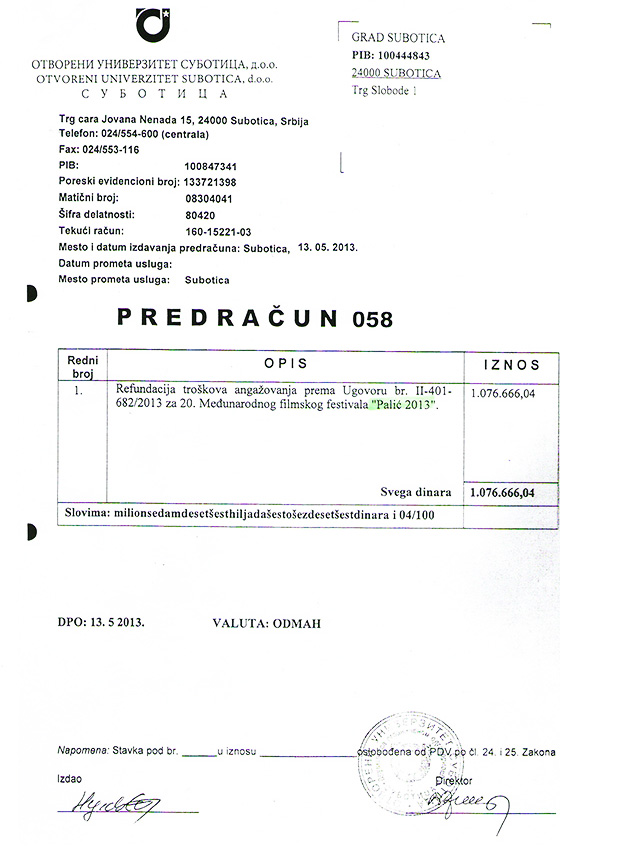 Gradonačelnik o festivalima čiji je organizator Otvoreni univerzitet Subotica