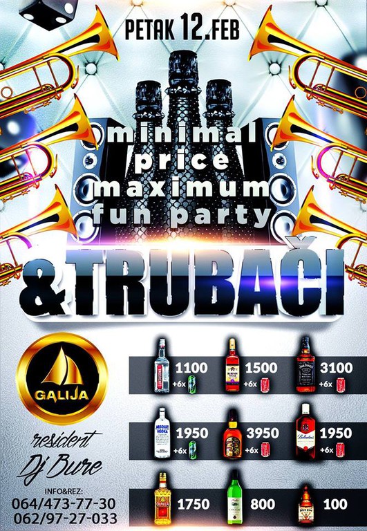 Minimal price - maximum party & trubači