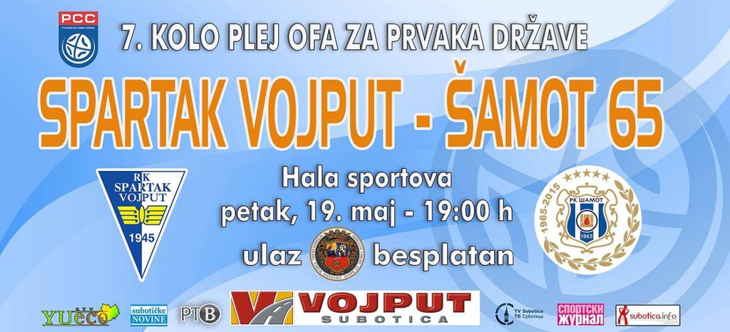 Rukomet: Spartak Vojput - Šamot 65