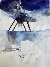 Kratka biomehanička sećanja, izložba crteža Vanje Subotić