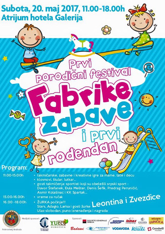 Prvi porodični festival i rođendan Fabrike zabave