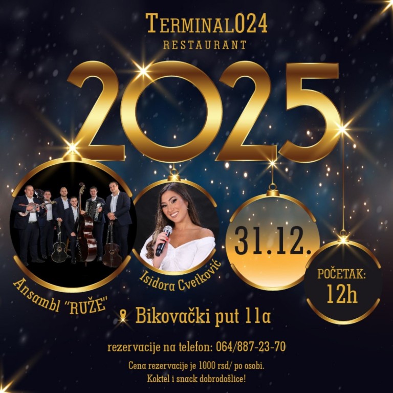 Dnevna novogodišnja žurka u restoranu "Terminal 024"