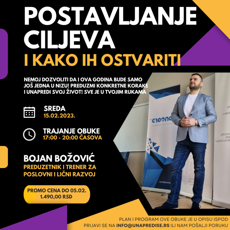 Obuka na temu "Postavljanje ciljeva i proces ostvarenja"