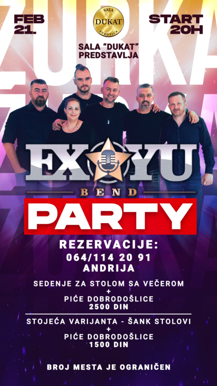 Ex Yu bend Party