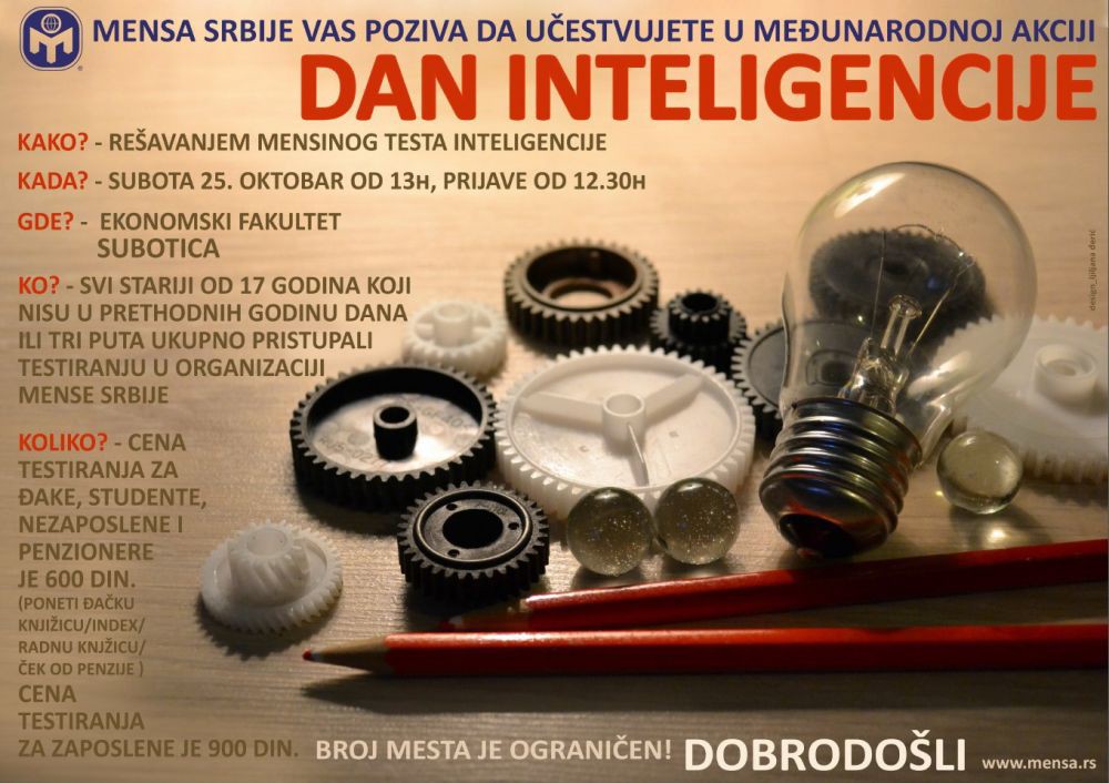 Dan inteligencije - Mensa testiranje