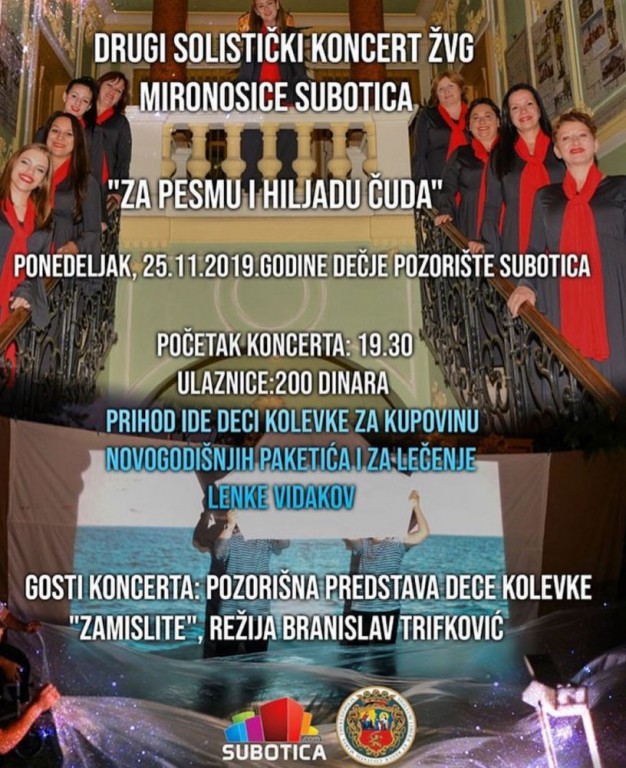Koncert: ŽVG Mironosice Subotica - Za pesmu i hiljadu čuda