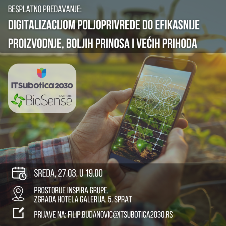 Digitalizacijom poljoprivrede do efikasnije proizvodnje, boljih prinosa i većih prihoda