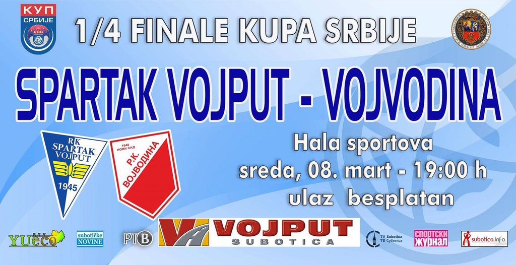Rukomet: Spartak Vojput - Vojvodina