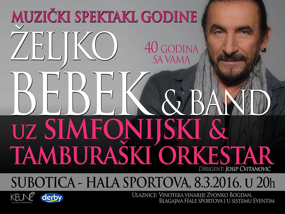 OTKAZANO: Željko Bebek uz pratnju simfonijskog i tamburaškog orkestra