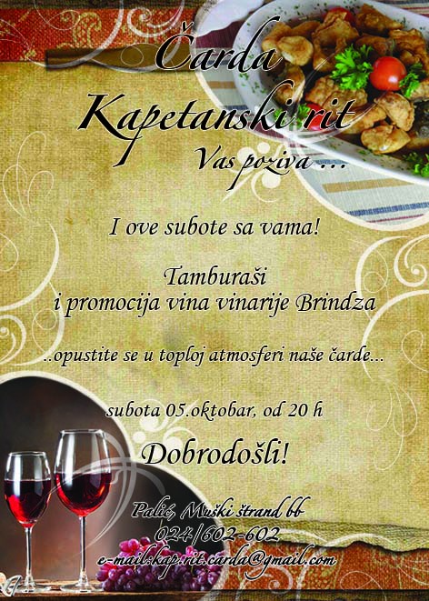 Tamburaši i promocija vina Brindza