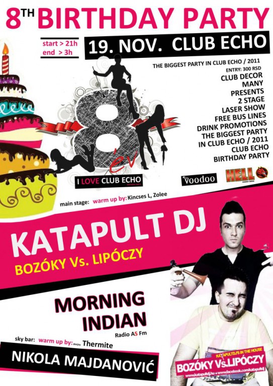 8th Birthday Party Club Echo