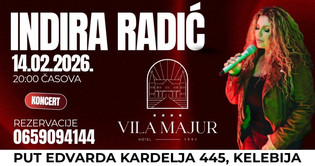 Indira Radić u Vili Majur za dan zaljubljenih