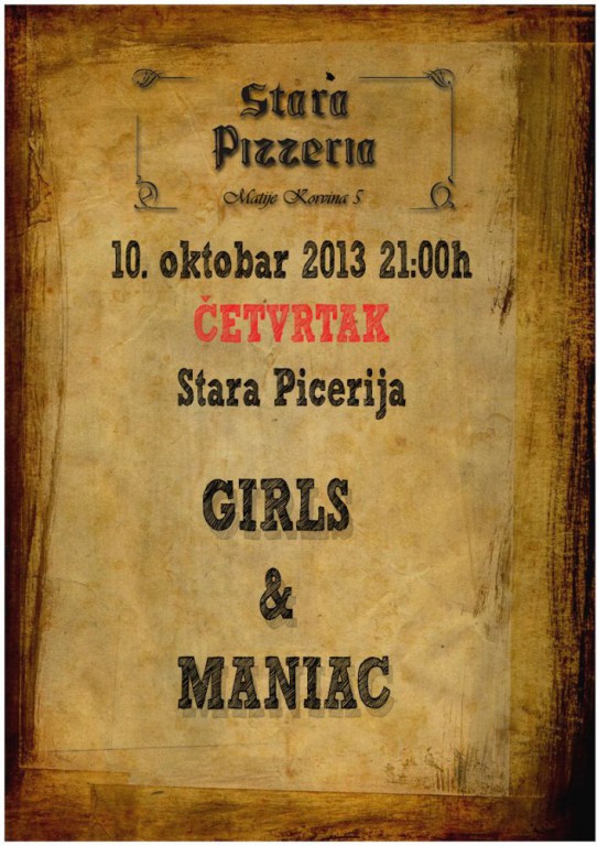 GIRLS & MANIAC - Akustična svirka