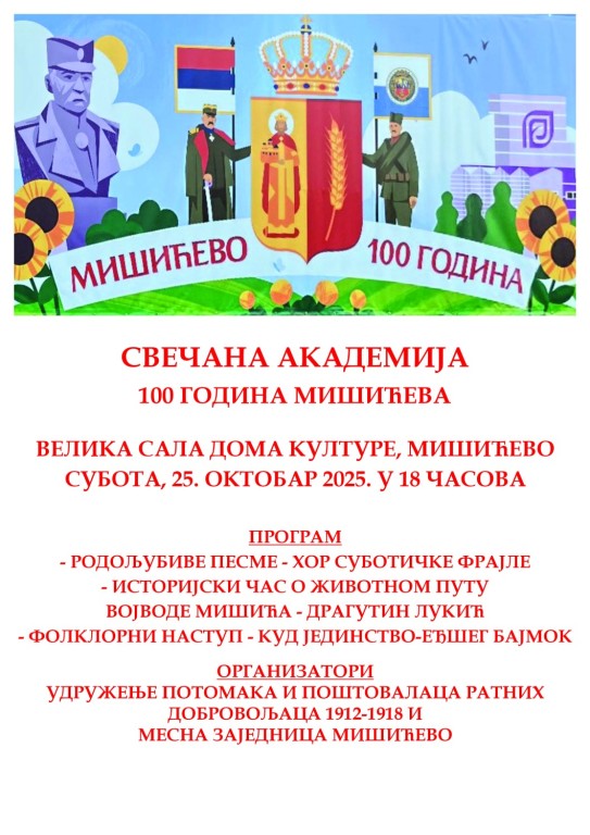 Svečana akademija -100 godina Мišićeva