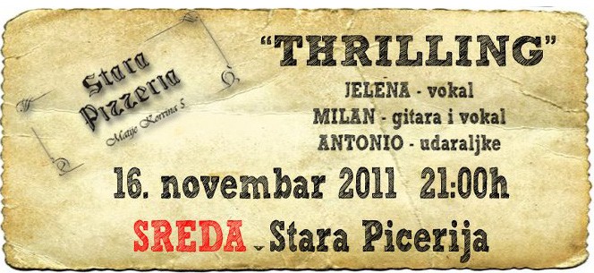 THRILLING - Akustična svirka