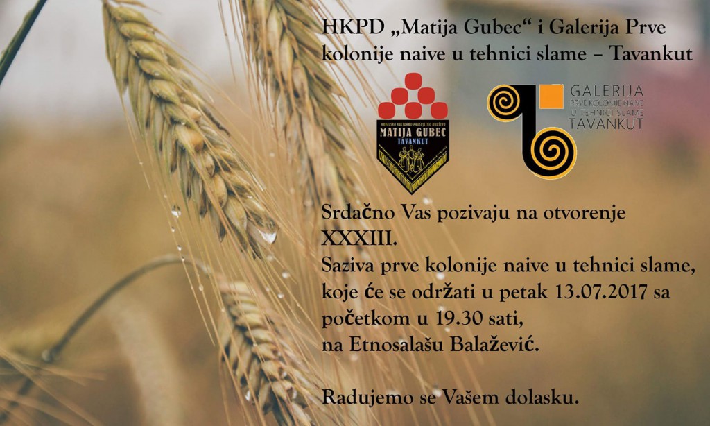 XXXIII.Saziv Prve kolonije naive u tehnici slame - Tavankut 2018.