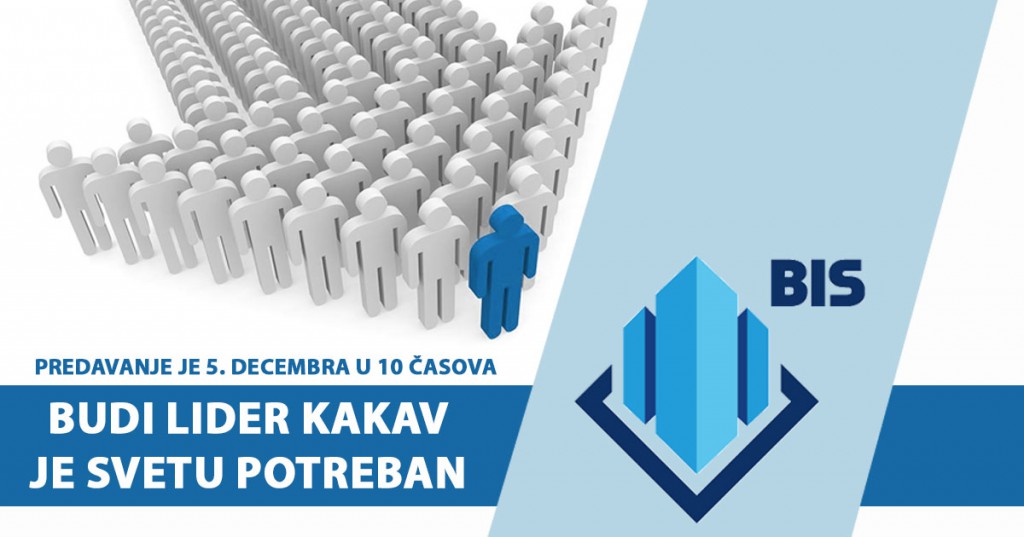 Besplatno predavanje na temu "Budi lider kakav je svetu potreban"