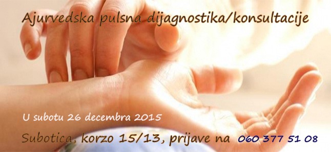 Ajurvedska pulsna dijagnostika/konsultacije
