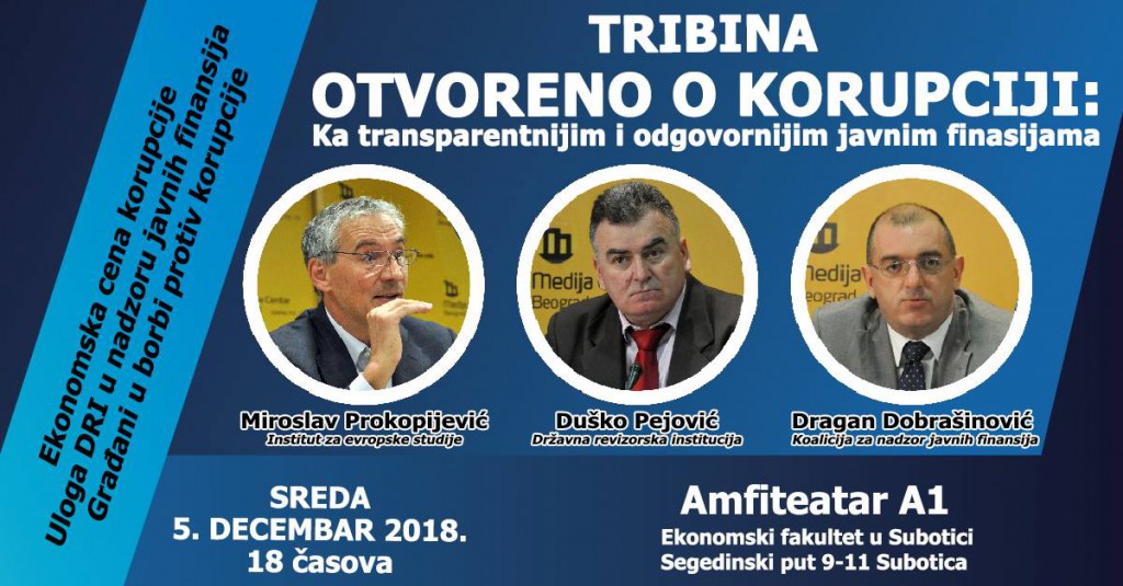 Tribina: Otvoreno o korupciji!